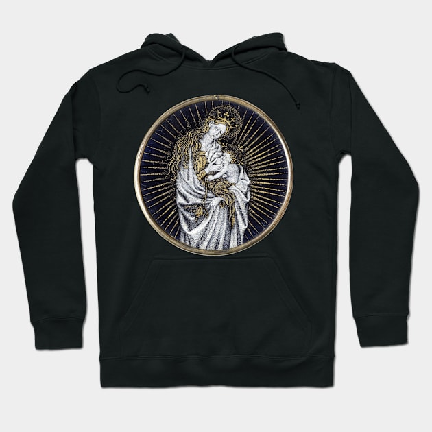 The Virgin and Child Hoodie by metaphysical